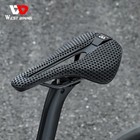 West Biking 3d Printed Bicycle Saddle Ultralight Carbon Fiber Hollow Bike Saddle