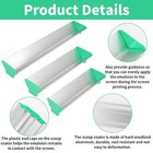 3 Pcs Dual Edge Aluminum Emulsion Scoop Coater For Silk Screen Printing Coati   