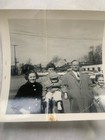 Woman With Classic Car 1955 Snapshot Photograph Vintage Family Automobile