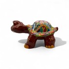 Talavera Turtle Statue   Hand-painted Mexican Ceramic
