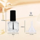 2pcs Empty Nail Polish Bottles With Brush Small 5ml Glass Bottles