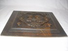 Antique Victorian Carved Oak Wood Panel 12  X 12  Architectural Salvage