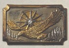 1983 American Eagle Belt Buckle Diamond 24k Gold Silver W  Coa Box 
