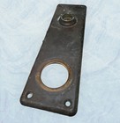 Antique Cast Brass Door Knob Back Plate Entry Cylinder 7 5 X 2 25   