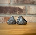 Premium 2026 Fantasy Football Championship Ring Gunmetal Black Green Stones Sz10