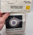 Stunning  Merri Mac Beaded Needlepoint Sequin Bead Vtg Christmas Ornament Kit