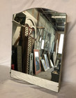 Vtg Deco Arch Dome Top 16x22 Metal Recessed Mirror Medicine Cabinet Old 1214-26b