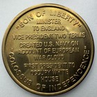 Vintage John Adams Bronze Medal 2nd President Son Of Liberty 29mm