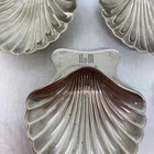 Tiffany   Co Makers Sterling 22479 Shell Footed Dish Monogram Set Of 4