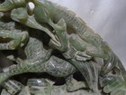 Antique 19th  20th Cent Chinese Bowenite Serpentine Stone Jade Carving