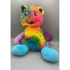 19  Mixter Monster Build A Bear Plush Rainbow Tie Dye Stuffed Animal Preowned