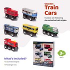 6-piece Wooden Train Car Set For Thomas   Brio Compatible