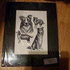  11x14 Embroidered Dog Picture  Matted Collie Rotting Dalmatian Basset Spaniel