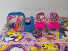 Vintage Lisa Frank Stationary Box W  Accessories Incomplete Set