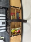 Vintage Wood Accordion Style Sewing Box 3 Tier Fold Out Chest Mid Century Modern