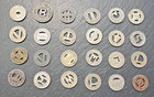 Lot Of 24 Unique Vintage antique Transit Tokens G754