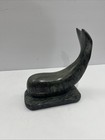 Dimu Canada Carving Whale Soapstone Large Signed Inuit Native
