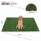 2 X 3 Ft Artificial Grass Turf W drainage Hole Pet Dog Outdoor Indoor Fake Grass