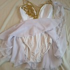 Professional Ballet Tunic Costume Talisman Cupid White Gold Dance Dress