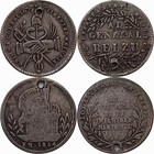 Bolivia Silver Coin Lot 1865 1 4 Melgarejo X5 1849 1854 1863 Proclamation Medals