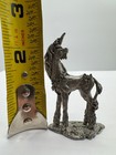Gallo Pewter Unicorn Figurine Vintage 3 Inch Detailed Sculpture