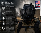 Gas Mask Face Respirator Cbrn Mask Israeli Military Grade Mask New Safeguardian 
