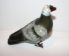 Plaster Gray Pigeon Bird Animal Figurine 6 
