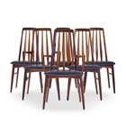 Niels Koefoed Eva Mid Century Danish Rosewood Dining Chairs - Set Of 6