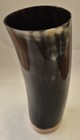 Buffalo Horn Mug With Viking Ravens  huginn And Muninn   Engraving - Height 12cm