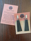 Navajo Beth Dutton Style Sterling Silver Hand Stamped Leander Tahe Dangle   