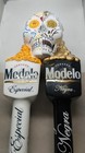 Modelo Especial   Negra Skull Beer Tap Handle Knob Set Breweriana Collectible