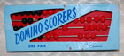Domino Scorers One Pair By Crisloid In Black And Red Vintage