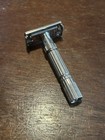Vintage Gillette Fatboy Safety Razor Adjustable 1-9 De Tto G2 1961 Made Usa