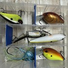 Fishing Tackle Lot Lures Stick Baits Clear Tackle Box Mixed Assortment Gear