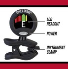 Snark Sil-blk Clip-on All Instrument Tuner-black silver Rechargeable