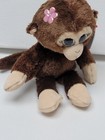 Ty Beanie Babies 8  Petals Brown Monkey Plush Stuffed Bean Bag Toy Retired Nwt