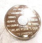 3 Year Aa Gold silver Tone Bi-plated Alcoholics Anonymous Chip Coin Medallion 