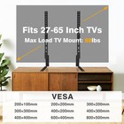 Universal Table Top Tv Stand Mount For 27 30 32 37 40 43 47 50 55 60 65 Inch