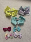 Lot Of 3 Jojo Siwa Bows Large 7    And 4 Small Bows