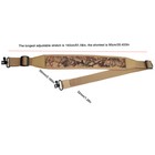 51-35in Adjustable Tactical Two Point Rifle Gun Sling With Shoulder Padded Strap