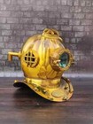 Antique Brass Scuba Deep Sea Diving Divers Helmet Mark V U s Navy Vintage 18 