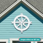Nautical Compass Rose Sign  Outdoor Pvc Coastal Wall Art  Beach House Decor