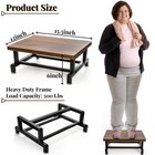 Wood One Step Stool Anti-slip Bed Steps For High Beds Riser For Adults 500 Lbs