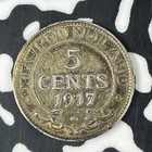1917-c Newfoundland 5 Cents Lot c9950 Silver  Nice 