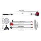 4in1 51 7cc Gas Hedge Trimmer Brush Cutter Pole Saw 2-stroke Garden Tool System