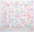 Sashiko World - Mexico - Quetzal - Sampler Kit With Needle   Thread