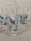 Set Of 4 Vtg Salem Biscayne Mid-century Glassware Tumbler Glasses 7 