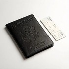 Slim Leather Travel Passport Wallet Holder Rfid Blocking Id Card Case Cover Us