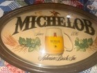 Michelob Beer Vintage Oval Bubble Front Wall Sign For Mancave Or Garage