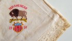Rare Embroidered Ornate Handkerchief For 1901 Pan American Exposition  Am Expo
